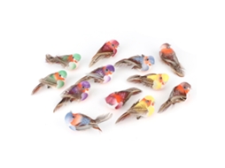 12 Peças Aves Artificiais Fofas Decoração Casa Jardim
