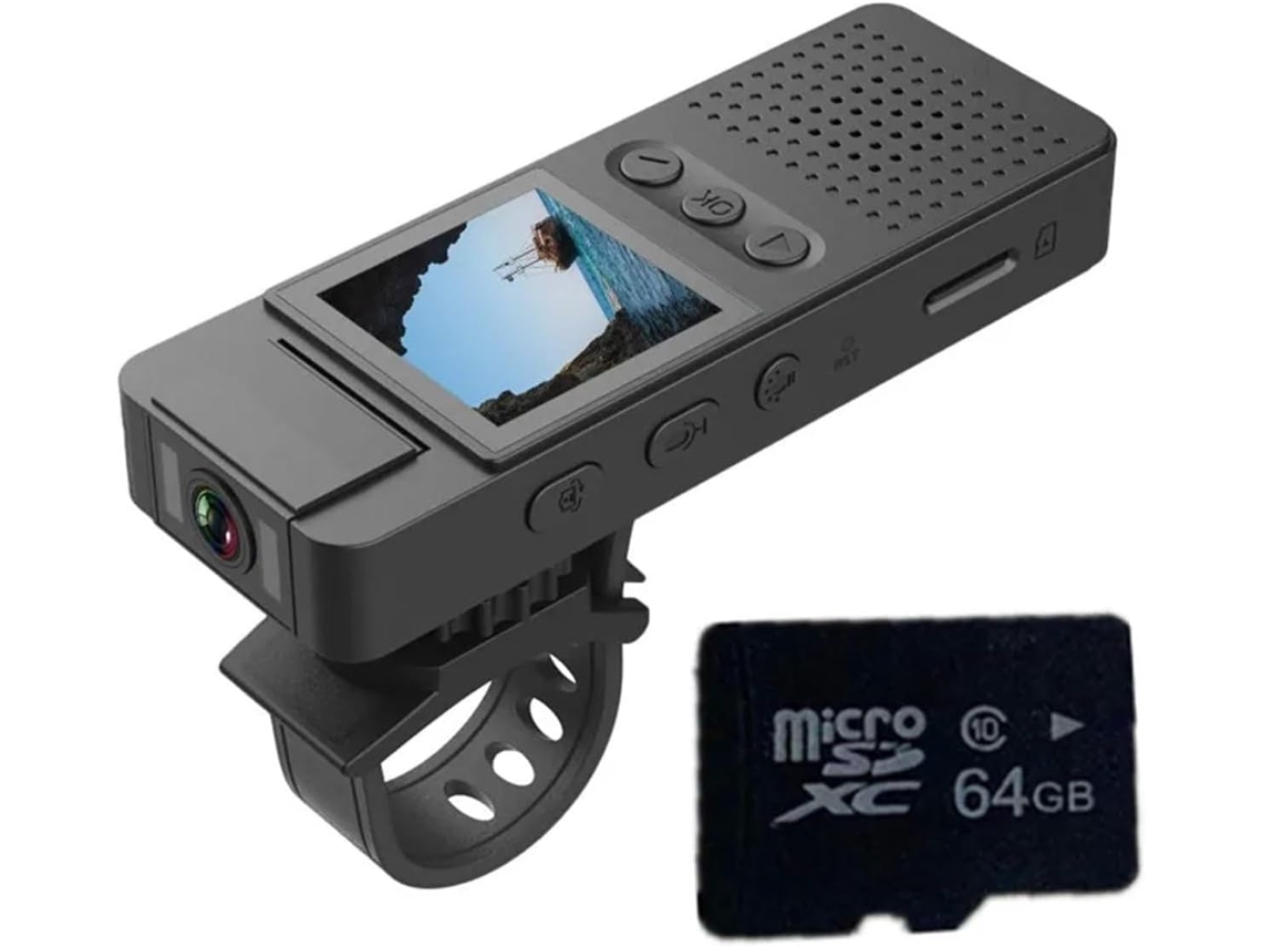 Câmera Sport Hd 1080p Hotspot, Gravador De Forças Ordem, Nuit, Petite, Moto Com Écrou Magnético (cartão 64g)