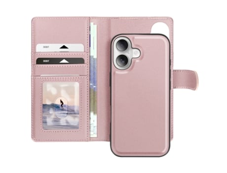 Capa Concha Destacável Para Iphone 16 Mayaxess Acrílico Dourado