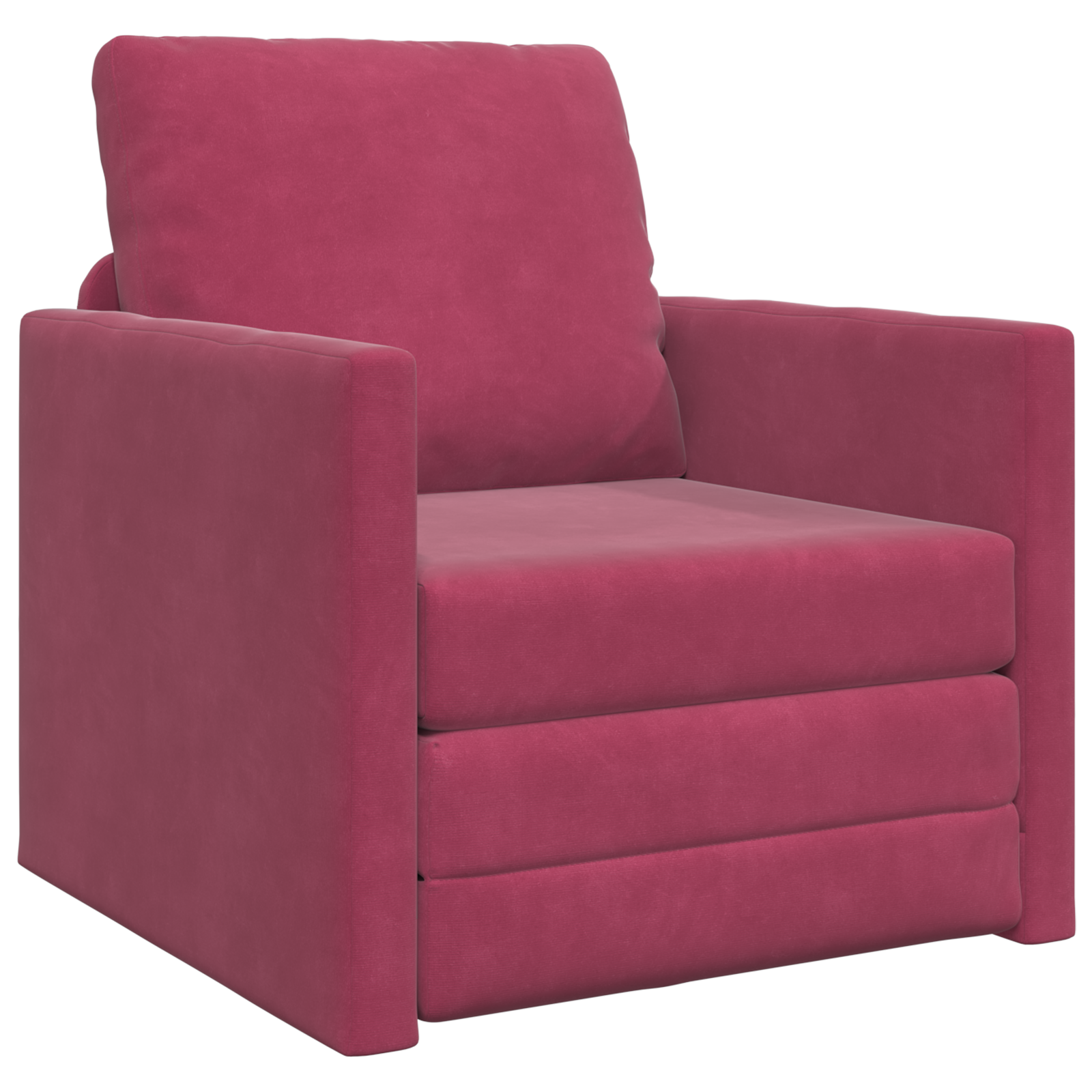 Conjunto 1 Sofá Moderno Vidaxl Vermelho Veludo (74 X 77 X 81 Cm)