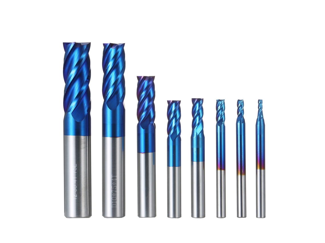 5 Pcs 4-Flute Fresa Bits Carboneto de Tungstênio Aço Fresa Router Bits Ferramenta de Bits Rotativos Haste Reta 6Mm-8Mm Brocas de Gravura de 02