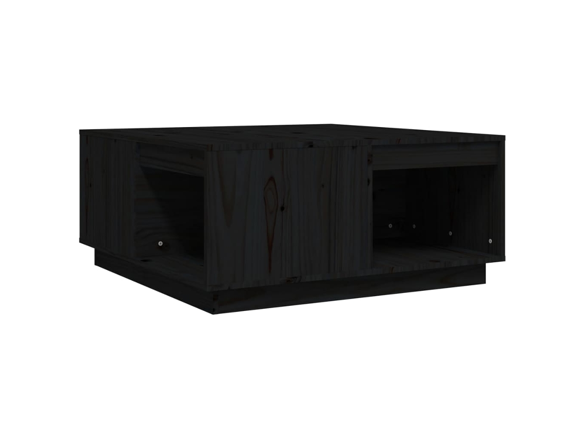 Mesa de Centro Preto MAISON EXCLUSIVE em Madeira by Pinho Maciça (80x81x36,5 cm)