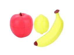 Mali cubo Mágico de Frutas Set Limão Banana Maçã Forma Especial Puzzle Educativo Brinquedo para Crianças
