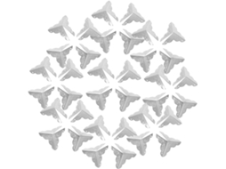 Protetores De Canto Metálicos Para Móveis, Protetores De Canto Ferro, Tamanho Pequeno De 2, 5cm, 100 Peças, Adequados
