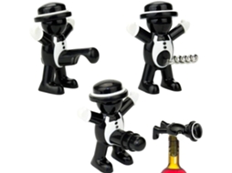 Abridor de Garrafas de Vinho, Caixa Presente para Rolha Vinho Tinto, Cerveja, Utensílio Casa, Festa, Hotel, Bar, Cavalheiros, Pacote-aquaforge