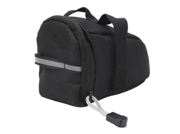 Bolsa de Sela Mali para Bicicleta, Preta, com Armazenamento Traseiro, para Ciclismo de Estrada e Montanha