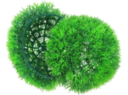 Bola De Grama Artificial Suspensa De 23 Cm Em Plástico Verde