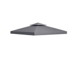 Telhado de Substituição para Gazebo 3x3m com 2 Níveis CHEZMOI