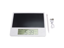 2026zentro-calendário Eletrônico Com Bloco De Notas Tela Lcd Tabela De Escrita Carregável Mostra Hora Data Temperatura Umidade Para Escritório Lar