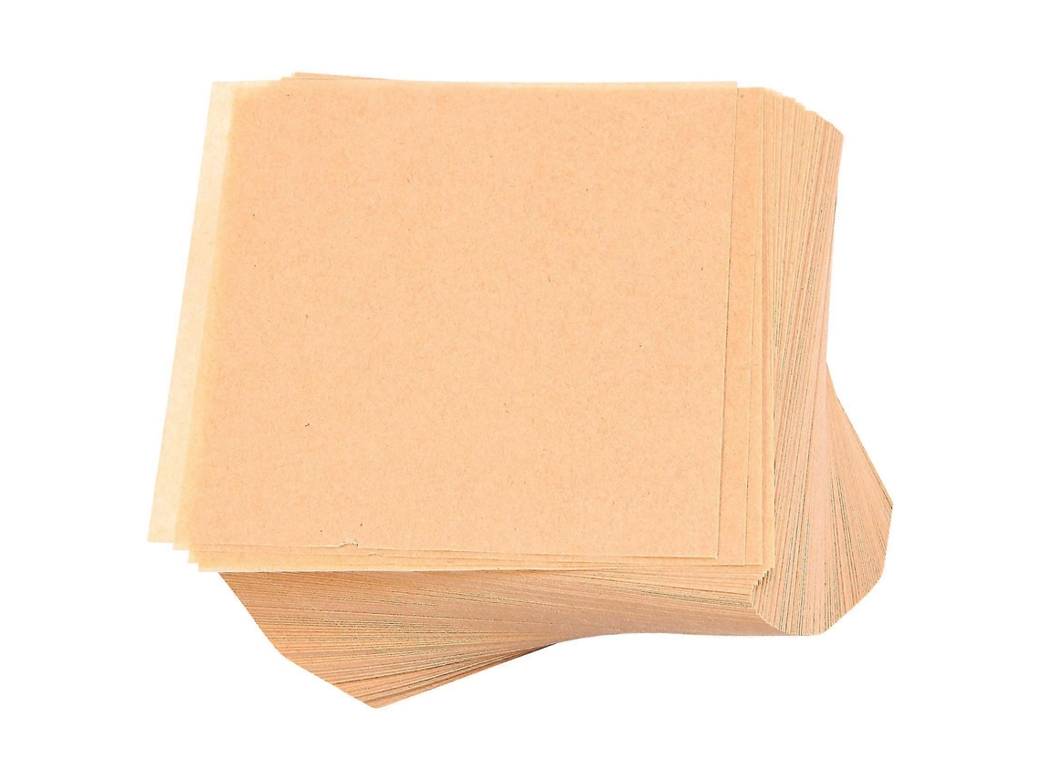500 Folhas de Pergaminho Sem Clareamento para Cozinhar, 10x10cm Pré cortadas Antiaderentes, Ideal para Envolver e Armazenar