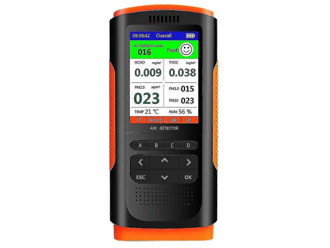 Detector De Formaldeído Medidor De Qualidade Do Ar Pm 2.5 Medidor De Poluição Do Ar Com Display Portátil Mini Dust Tes Qh Slowmoose