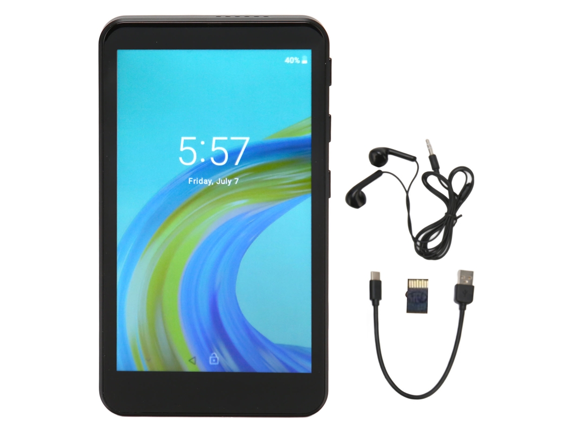Reprodutor MP4 com tela de 5 polegadas, Bluetooth e Wi-Fi EOOCOO