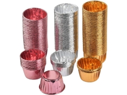 150 Moldes De Papel De Aluminio Para Magdalenas, Desechables Para Bodas Y Pasteles
