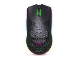 Mouse Gamer Com Sensor Ótico 6400 Dpi, 6 Botões Programáveis, Design Ergonômico Para Pc Preto