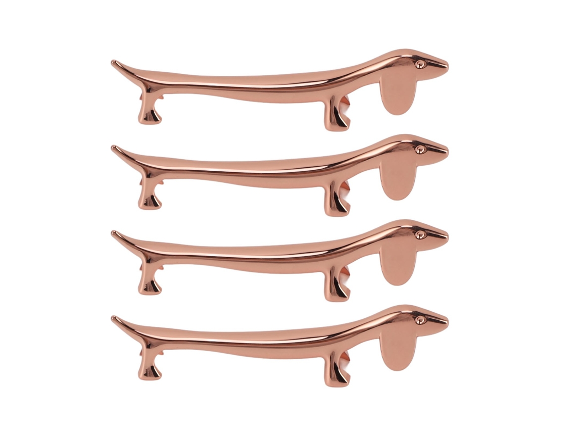 Suporte para Pratos LAXISCREED Ouro Rosa 4pcs