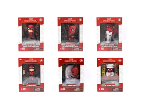 Caixa De Herois Marvel Deadpool Com Figuras Classificadas Yume Toys