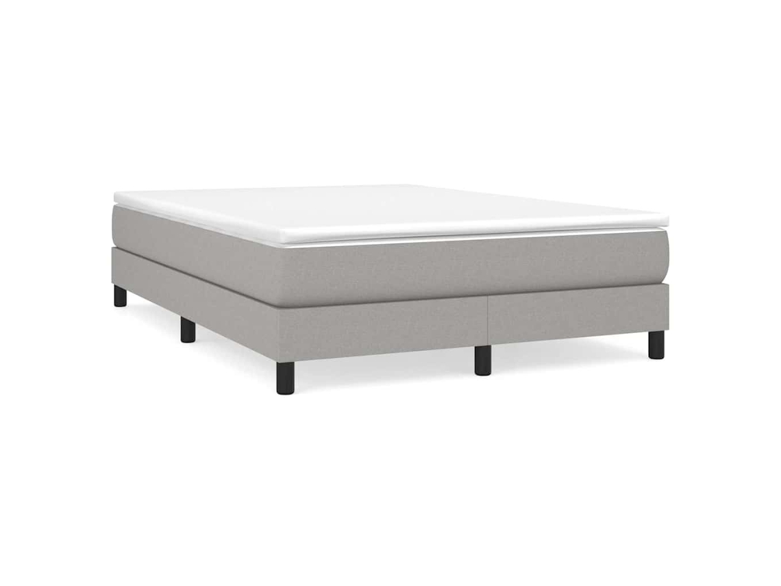 Box Spring Bed, Box Spring Beds Vidaxl Cinzeto Tecido (140 X 200 Cm)