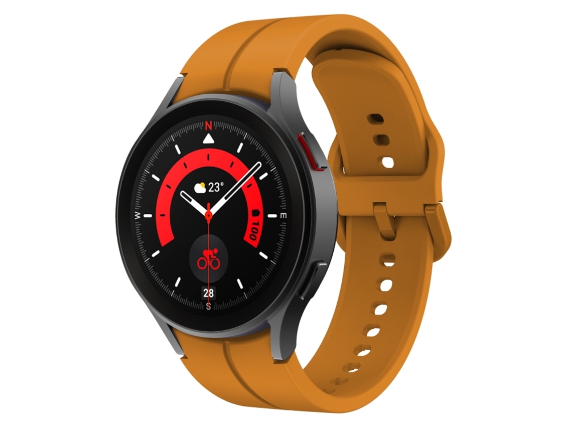 Bracelete para Samsung Galaxy Watch 5 Silicone Fivela Colorida Amarelo XIAOMOYU (40mm/44mm)