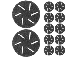 Cabeças de reposição Lixa para raspador de pedicure, 20 unidades, ABS preto, design
