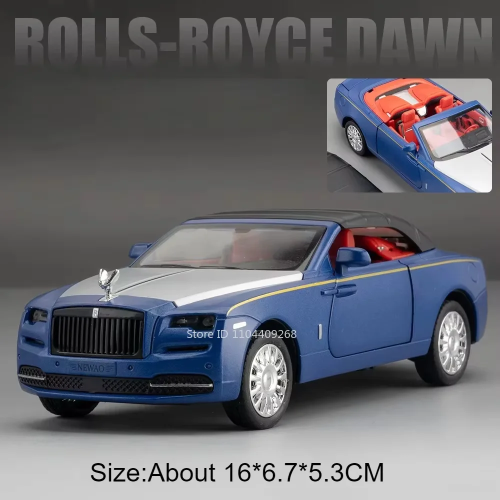 (azul Aurora) Miniatura De Carro Em Escala 1:32 Com Funções De Música E Iluminação.