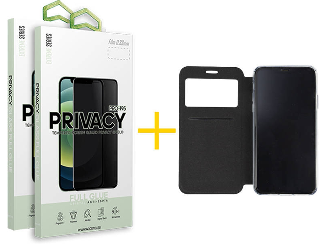 Capa e Película Apple  iPhone 12 mini SKYHE Flip Cover 0227 Preto