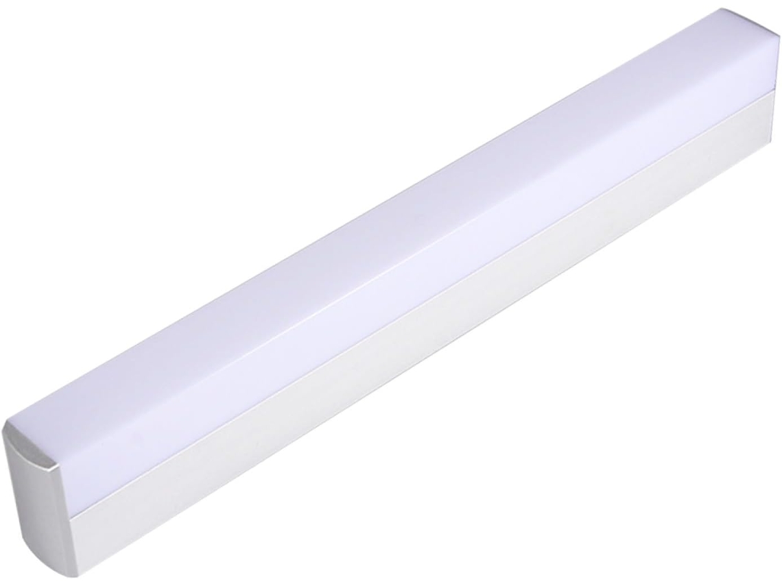 Espelho Com Luz Led De 12w, Luz Branca Para Banheiro Minimalista, Montado Na Parede, Fixação Robusta.