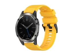 Lurelia Pulseira, Compatível Com Garmin Quatix 5 22mm Amarela, Acabamento Moderno