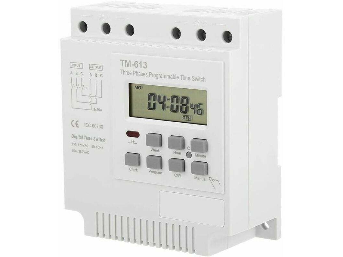 Temporizador Programável AQUAFORGE Tm613 para motor trifásico, 380 V