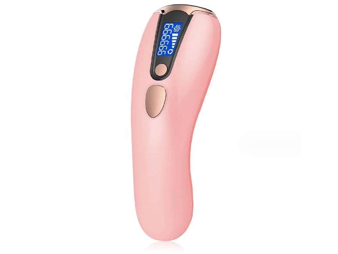 Dispositivo De Remoção De Cabelo Yizhood Kt01 Pink Depilação Ipl 990.000 Flashes 5 Modos De Potência 2 Modos Masculino E Feminino Rosa