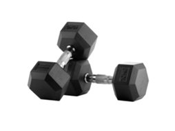 Halter BODYTONE Borracha Exagonal (10 kg - 2 Unidades)