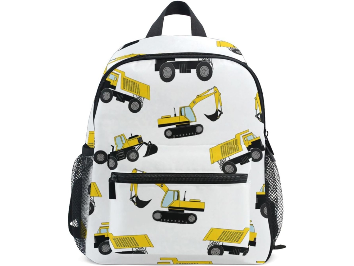 Mochila Para Meninos, Veículos Construção, Mochilas Pré-escolares, Escolares Crianças 3 8 Anos