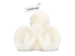 Velas de cera de soja Ats com aroma de anjo, velas decorativas fofas para casa, quarto, banheiro, casamento, mãos nas bochechas, brancas.