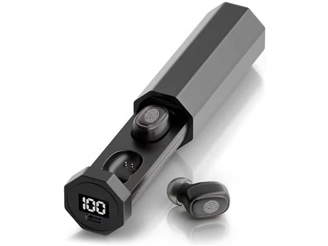 Fones De Ouvido Compatíveis Com Bluetooth Bestvite Tws B9 À Prova Dágua Para Esportes Com Tela Digital Led Estéreo Hifi(preto)