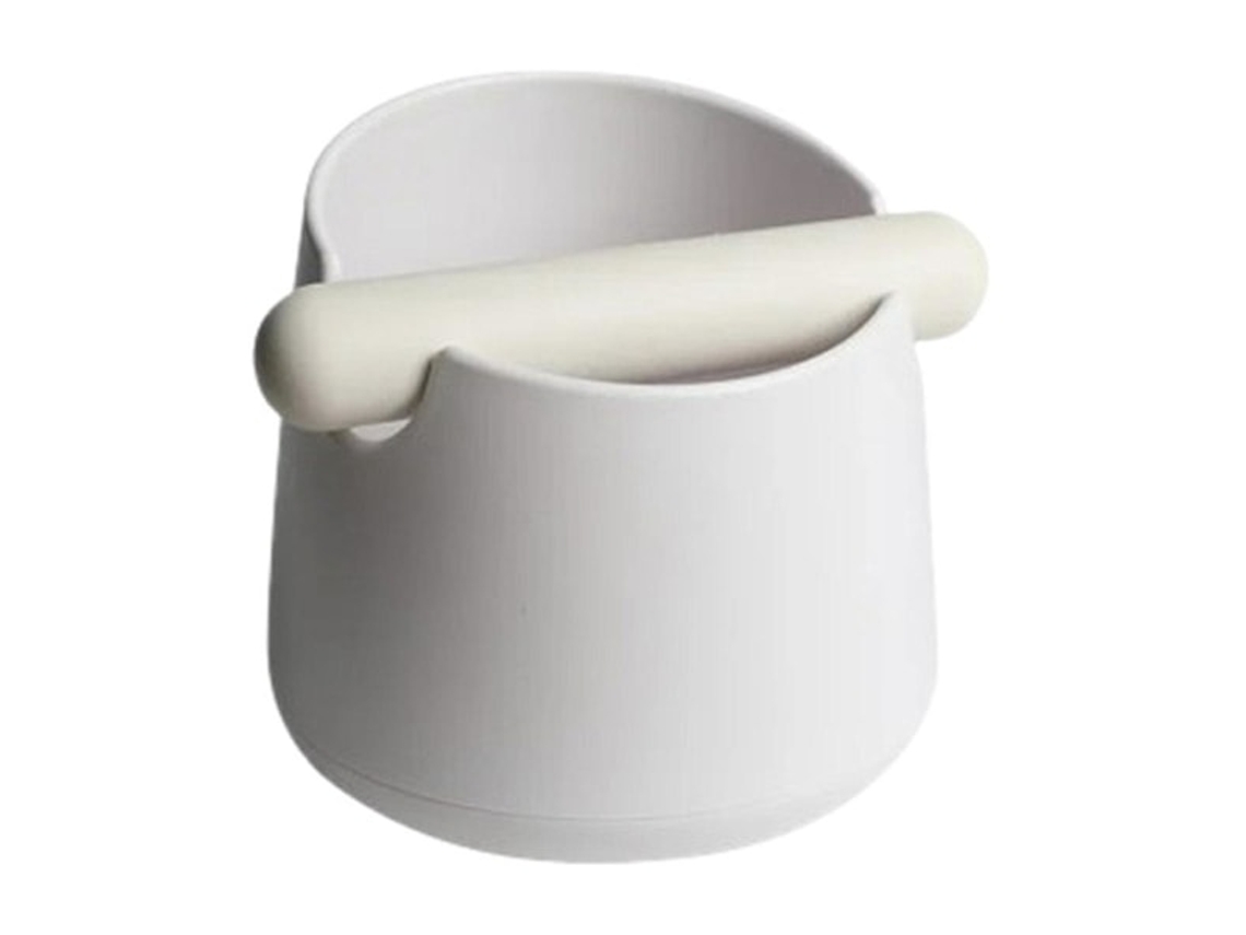 Recipiente Para Borra De Café Com Barra Borracha Compactar, Grande Expresso, Resíduos Antiderrapante (branco)