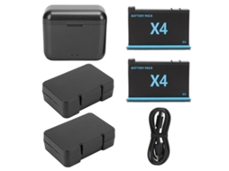 Sports Camera Battery 2500mah Rechargeable Full Decoding Replacement Lithium Battery With 2 Channel Charger Hub For X4 Camera LAXISCREED
