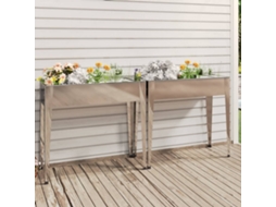 Vidaxl Vasos/floreiras De Jardim 2 Pcs Aço Galvanizado