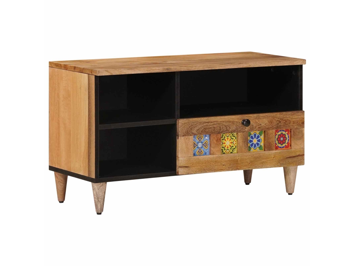 Vidaxl Gabinete Para Tv Com Gaveta Natural 80 X 33 X 46 Cm