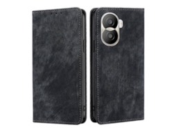 Capa De Celular Em Couro Escovado Magnético Anti-roubo Rfid Para Honor X40i