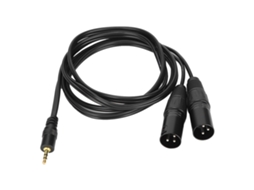 Cabo Jorindo Dual XLR Macho para 3.5mm 1/8in Splitter Y Cobre Sem Oxigênio Mali