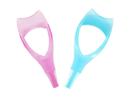 Ferramenta de Maquiagem de Cílios Linjou Aplicador de Máscara para Cílios Superiores e Inferiores Rosa+azul