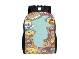 Mochila Animal Crossing G47 Para Escola E Trabalho, Leve E À Prova Dágua, Mochila Estilosa Para Estudantes E Adultos. Olysi Shop