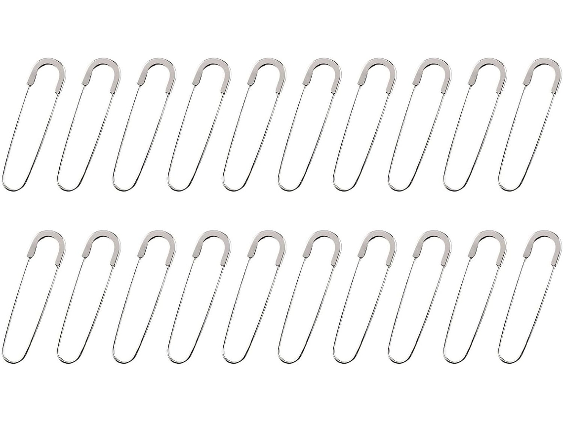 20 Alfinetes De Metal Em Formato U Multiuso Para Costura Roupas