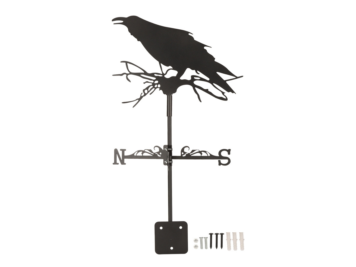 Vane De Metal Pássaro Decoração Exterior Jardim Resistente Ao Ar Livre