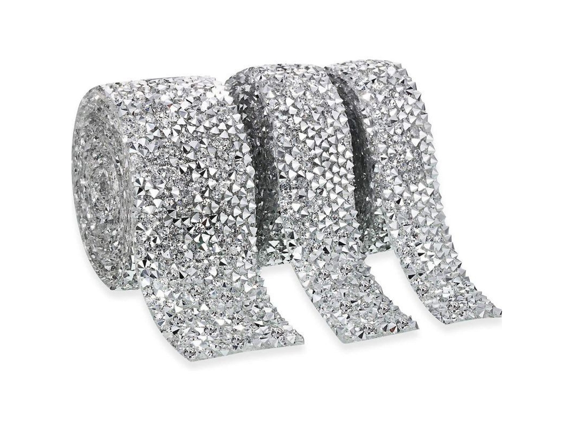 Rolo De Strass De Resina Com 3 Tamanhos, 3 Jardas, Adesivo Quente, Para Decoração De Festas, Diy E Bijuterias