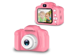 Máquinas Fotográficas Compactas TURMIN X2 Nível de Entrada de Crianças 2 Polegadas 13Mp Crianças Presente Rosa