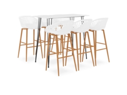 Bar Set, Bar Sets Vidaxl Branco Mdf