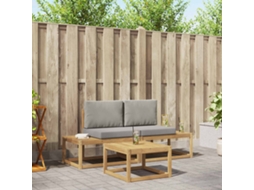 Vidaxl Conjunto De Sofás Para Exterior 3 Unid. Branco E Cinzento-claro