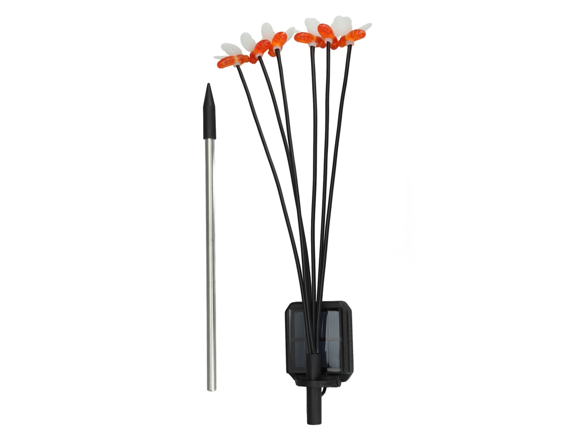 Rebe-luz Solar Jardim Led 6 Cabeças Decorativa 600mah Cores Variadas Para Exterior, Grama E Paisagem