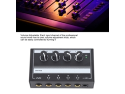 Mixer de Som 4 Canais Ha400a Profissional com Baixo Ruído | Business