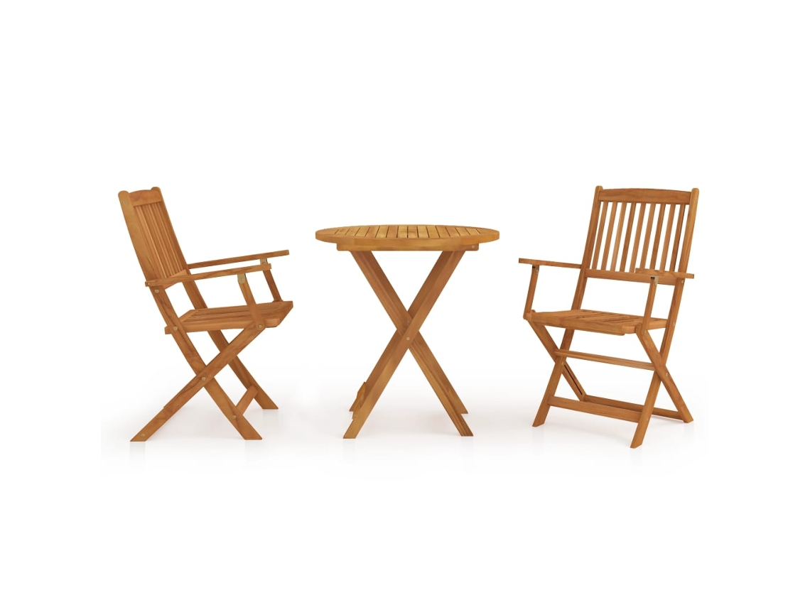Garden Dining Set, Garden Dining Sets Vidaxl Marrom Madeira De Acácia (70 Cm)